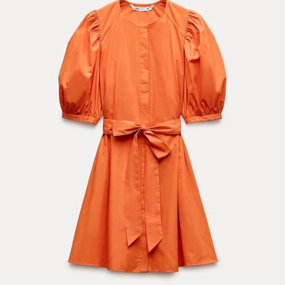 ZARA BLOGGER FAVORITE POPLIN DRESS ZW COLLECTION - Picture 11 of 11